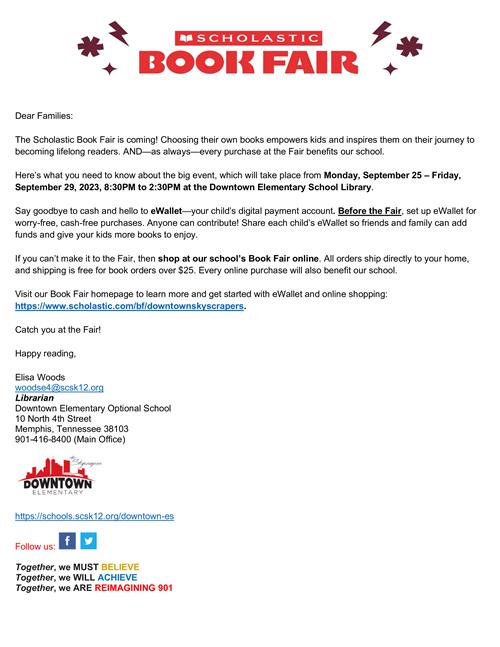 Scholastic Book Fair 2023